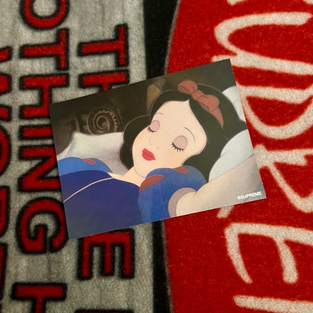 Supreme Snow White Sticker